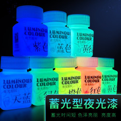 海特夜光顔料丙烯超亮髮光塗料diy兒童繪畫全套鞋畫畫夜光漆批髮