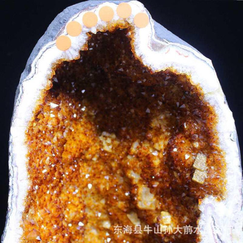 永韻批髮水晶天然黃水晶錢袋子擺件暴力黃晶洞高檔奇石桌面辦公室