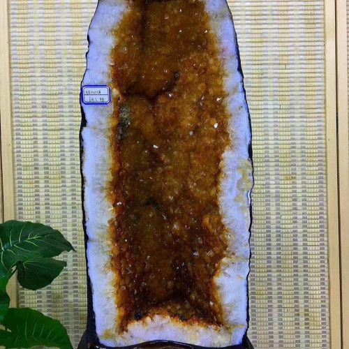 晶櫻天然黃晶洞擺件造型大氣晶體飽滿顔色濃鬱 顆粒飽滿 顆顆透亮