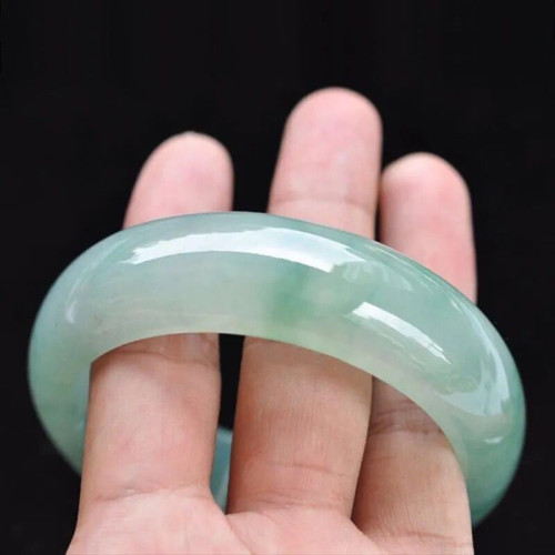 緬甸天然翡翠手鐲老坑冰種淺綠油青加寬飄花玉石鐲子貴妃女款吊墜