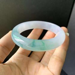 天然翡翠手鐲冰種陽綠貴妃玉鐲緬甸正品女款老坑翡翠玉手鐲玉鐲子