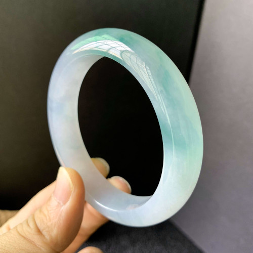 天然翡翠手鐲冰種陽綠貴妃玉鐲緬甸正品女款老坑翡翠玉手鐲玉鐲子