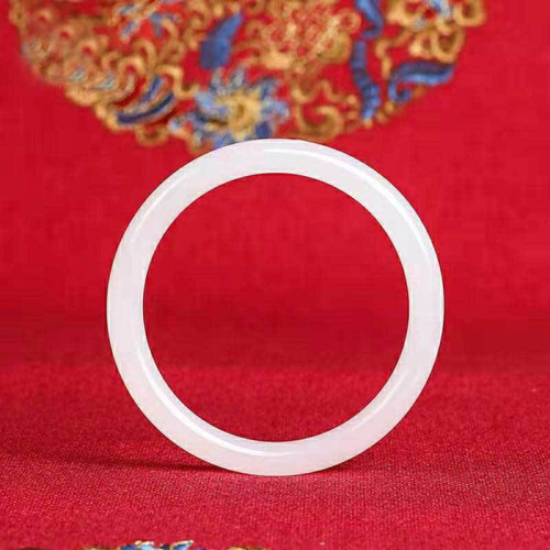 【新品特賣】金絲玉手鐲女少女細款細條叮噹鐲和田玉羊脂白玉鐲子