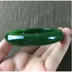 【小額批髮】碧玉手鐲女款新疆和田玉碧玉羊脂玉玉鐲子菠菜綠送媽