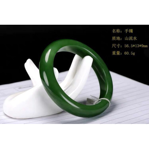 【小額批髮】新疆和田玉碧玉手鐲崑侖玉羊脂玉玉石玉器玉鐲子女款