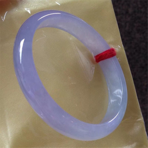 翡翠手鐲紫羅蘭淡紫色冰種天然正品老坑緬甸正圈滿綠貴妃女玉鐲子