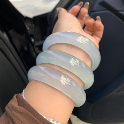 翡翠珠寶天然緬甸翡翠手鐲玉手鐲女款玉鐲子正品A貨手鐲一手貨源