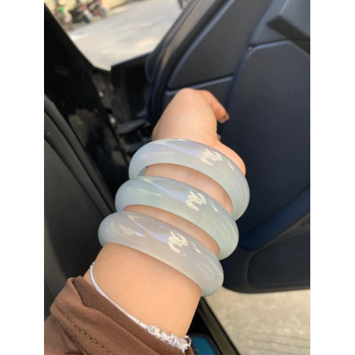 翡翠珠寶天然緬甸翡翠手鐲玉手鐲女款玉鐲子正品A貨手鐲一手貨源