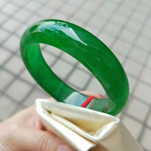 天然緬甸翡翠手鐲滿綠帝王綠冰種翡翠玉手鐲少女款翡翠手鐲子送禮