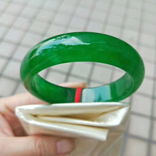 天然緬甸翡翠手鐲滿綠帝王綠冰種翡翠玉手鐲少女款翡翠手鐲子送禮