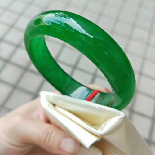 天然緬甸翡翠手鐲滿綠帝王綠冰種翡翠玉手鐲少女款翡翠手鐲子送禮