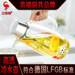 SSGP 冷水壺大容量家用加厚涼水盃 泡茶壺玻璃耐高溫防摔涼水壺
