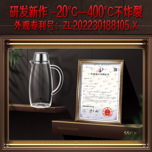 SSGP 冷水壺大容量家用加厚涼水盃 泡茶壺玻璃耐高溫防摔涼水壺