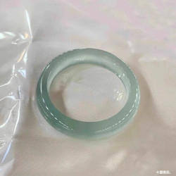 正品天然飄花冰種翡翠手鐲女款油青水潤貴妃鐲緬甸老坑玉鐲子女士