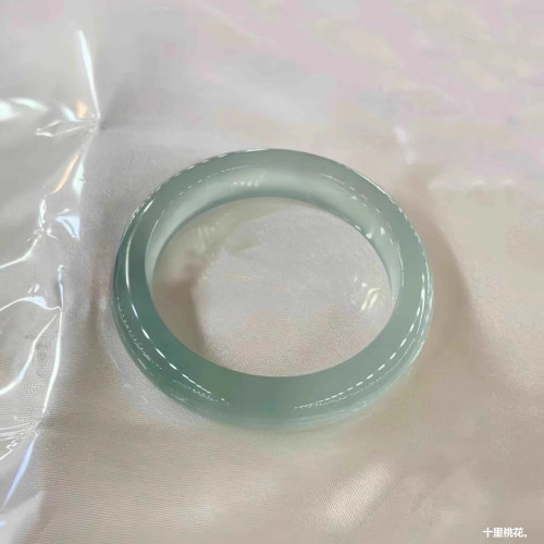 正品天然飄花冰種翡翠手鐲女款油青水潤貴妃鐲緬甸老坑玉鐲子女士