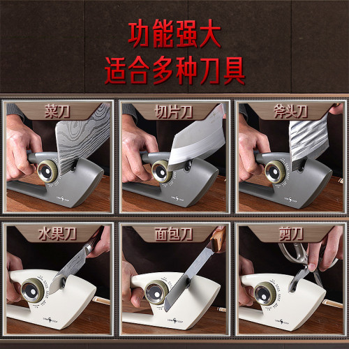 三四鋼 多功能手動磨家用菜刀磨刀石 磨剪刀器陶瓷金剛砂磨刀器