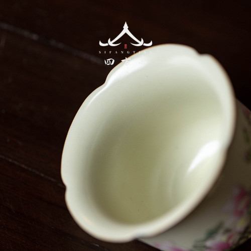 小茶盃家用待客中式復古品茗盃功夫茶具陶瓷喝茶盃子茶盞茶碗主人