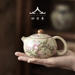 中式復古茶壺陶瓷西施壺大容量功夫茶具高檔單個泡茶壺女士一人
