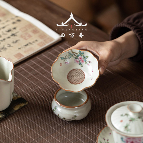 汝窰茶具套裝禮盒輕奢高檔家用三才蓋碗茶盃陶瓷年新款中式高顔值