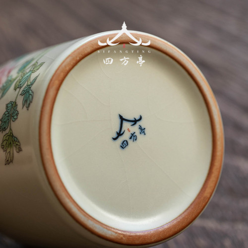 汝窰茶葉罐精致茶罐小號陶瓷精品高檔隨身罐子擺件密封罐紅茶普洱
