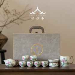 汝窰茶具套裝禮盒輕奢高檔家用茶壺茶盃陶瓷2024年新款中式高顔值