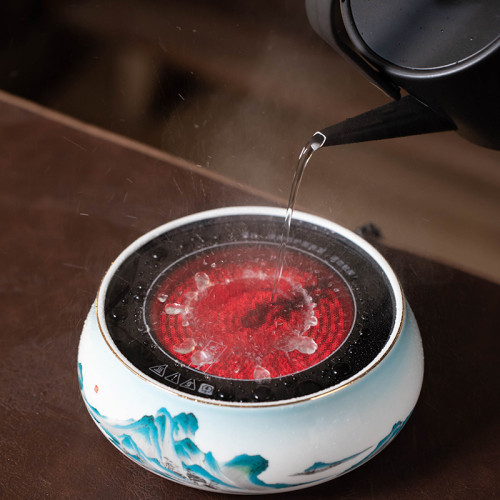 電熱煮茶器一體養生壺2024新款泡茶專用煮茶壺家用玻璃電陶爐燒水