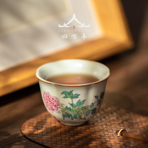 汝窰茶盃小號喝茶盃子套裝開片養功夫茶具茶碗茶盞個人單盃高檔
