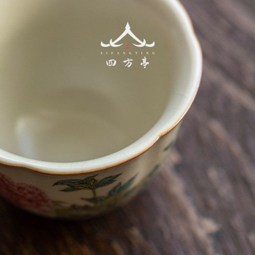 汝窰茶盃小號喝茶盃子套裝開片養功夫茶具茶碗茶盞個人單盃高檔