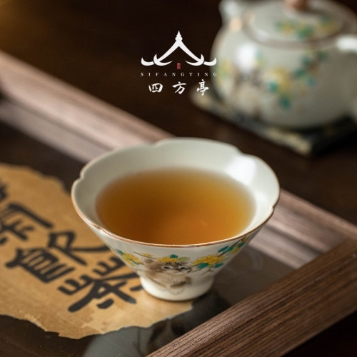 茶盃陶瓷汝窰鬭笠盃貓咪大號主人盃女士個人專用單盃高檔品茗盃