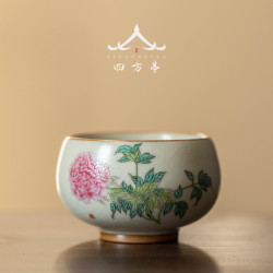 汝窰陶瓷主人盃汝瓷冰裂開片茶具個人專用單盃高端品茗盃單衹