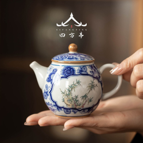 茶具套裝輕奢高檔2024新款家用景德鎮中式青花瓷送禮茶壺便攜禮盒