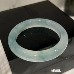 緬甸老坑a貨冰種翡翠手鐲正圈鐲子飄花翡翠葉子玉吊墜套裝送禮款