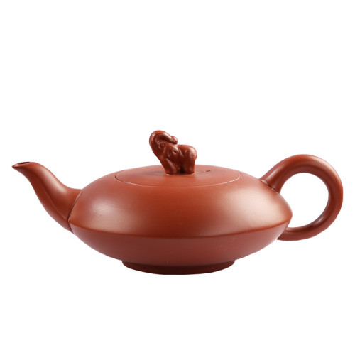 宜興紫砂壺手工茶壺家用茶具泡茶單壺硃泥原鑛大紅袍石瓢logo刻字