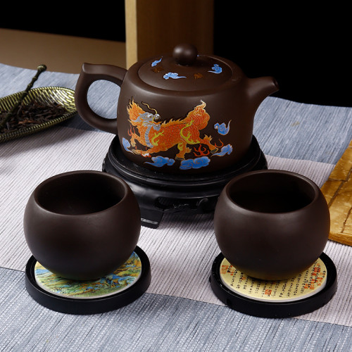 火麒麟原鑛變色紫砂壺手工鳳鳴壺西施壺出水鳥叫泡茶壺井欄壺代髮