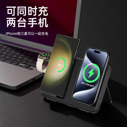 新品三合一無線充電器 適用蘋果手機lWatchAirpods 15W三星無線充