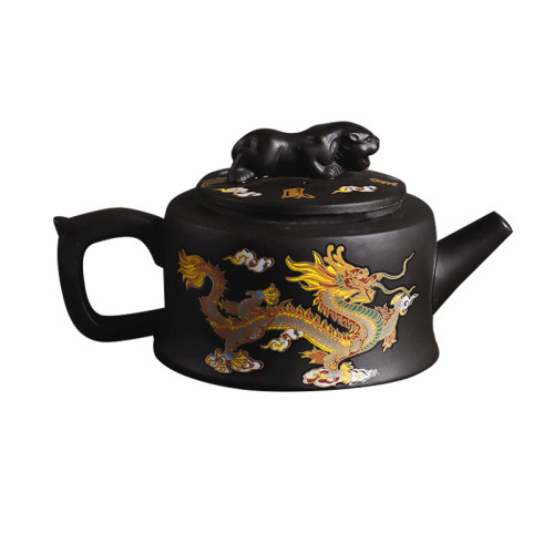 原鑛手工變色紫砂壺鳳鳴壺臥虎藏龍泡茶壺西施壺變色石瓢廠家批髮