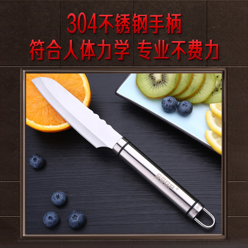 SSGP 削皮刀鋒利切片菜刀家用果蔬刀瓜果刀帶刀套304不鏽鋼水果刀
