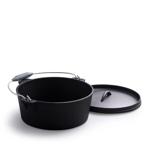 鑄鉄鍋野營鍋具套組Camping pot木箱套裝戶外荷蘭鍋吊鍋BBQ set