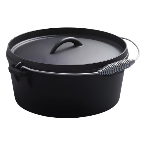 鑄鉄鍋野營鍋具套組Camping pot木箱套裝戶外荷蘭鍋吊鍋BBQ set