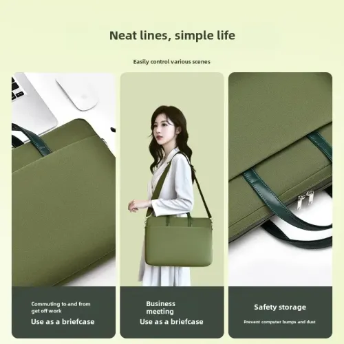 電腦包版防摔氣囊laptop bag單肩手提14寸包16寸斜挎筆記型電腦包