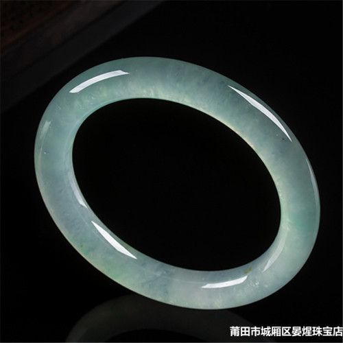 冰種圓條翡翠手鐲小細條圓條手鐲女叮噹鐲天然緬甸翡翠玉手鐲女款