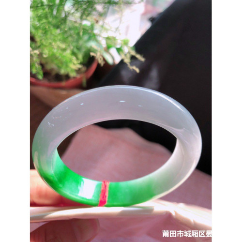 老坑貨翡翠玉手鐲子冰糯種飄陽綠天然緬甸翡翠手鐲女正圈寬版時尚