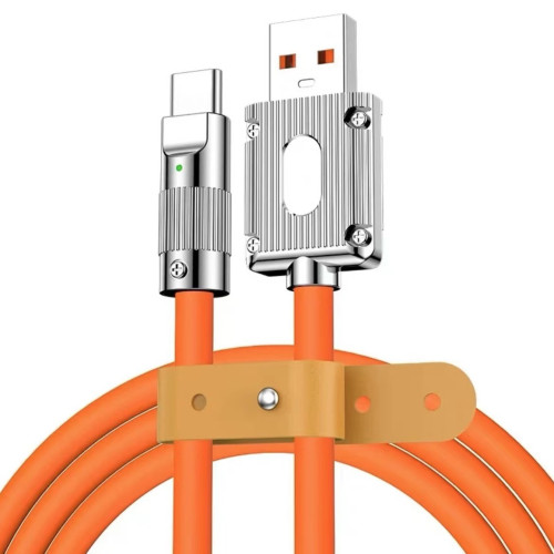 適用蘋果iphone安卓華爲type-c加粗髮光2米超級快充手機數據線6A
