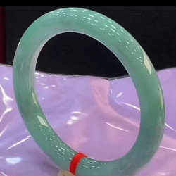天然緬甸翡翠手鐲正品辣色圓條完美色潤漂亮條形漂亮手環現貨批髮