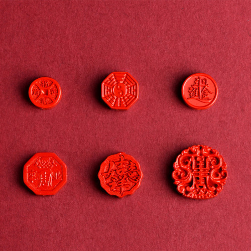 久雅水晶 天然原鑛硃砂平安 八卦牌子 紅色硃砂副牌配件 廠家直銷