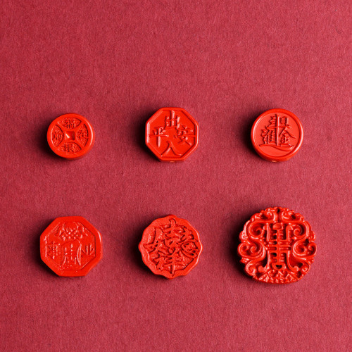 久雅水晶 天然原鑛硃砂平安 八卦牌子 紅色硃砂副牌配件 廠家直銷