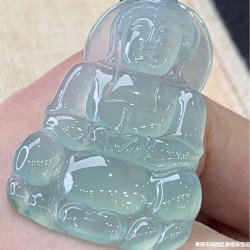 天然緬甸翡翠玉石觀音吊墜女翡翠細糯種陽綠翡翠觀音掛件廠家直銷