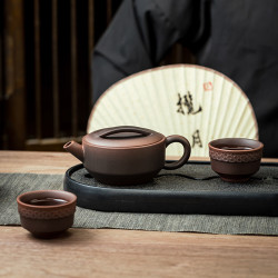 高檔宜興名家紫陶鳳鳴壺紫泥手工原鑛紫砂紫砂壺茶壺漢瓦壺茶具批