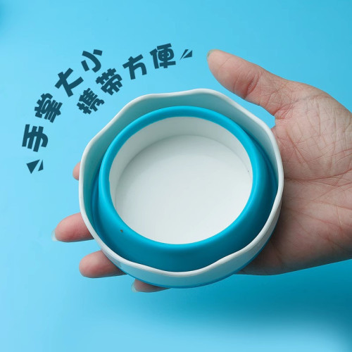 折曡水盃批髮美術專用畫筆跨境清洗涮工具學生畫室繪畫彩色洗筆筒