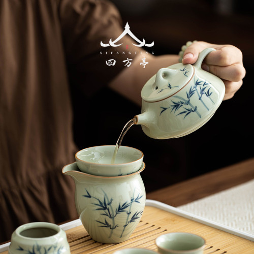 2024新款茶具套裝茶台整套茶磐家用辦公室景德鎮茶壺客厛高檔輕奢